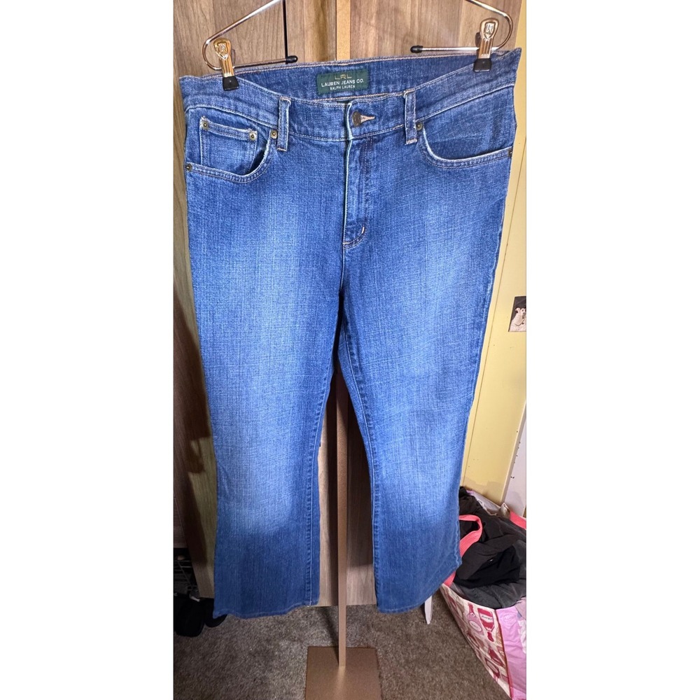 P2. Lauren Ralph Lauren LRL Jeans Co Womens Blue Bootcut Denim Jeans Size 12